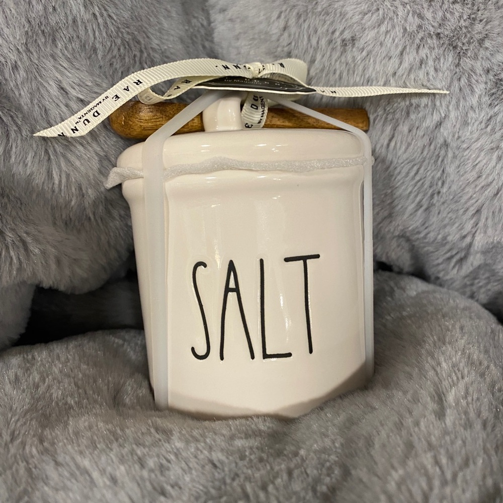 New Rae dunn salt cellar with spoon
